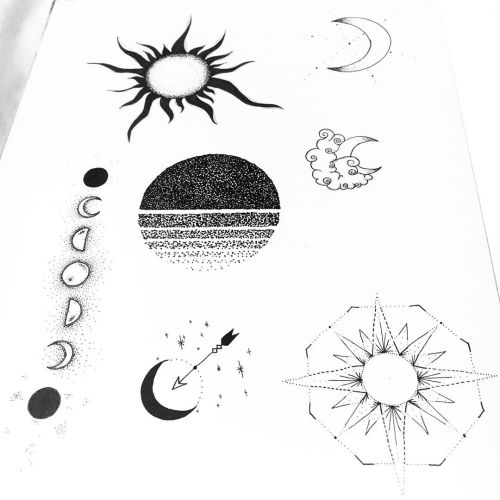 First page in a new sketchbook! #sketchbook #flashsheet #flashtattoo #flashdesign #tattooideas #sunm