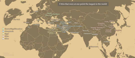 Cities That Were At One Time The  Largest In The World