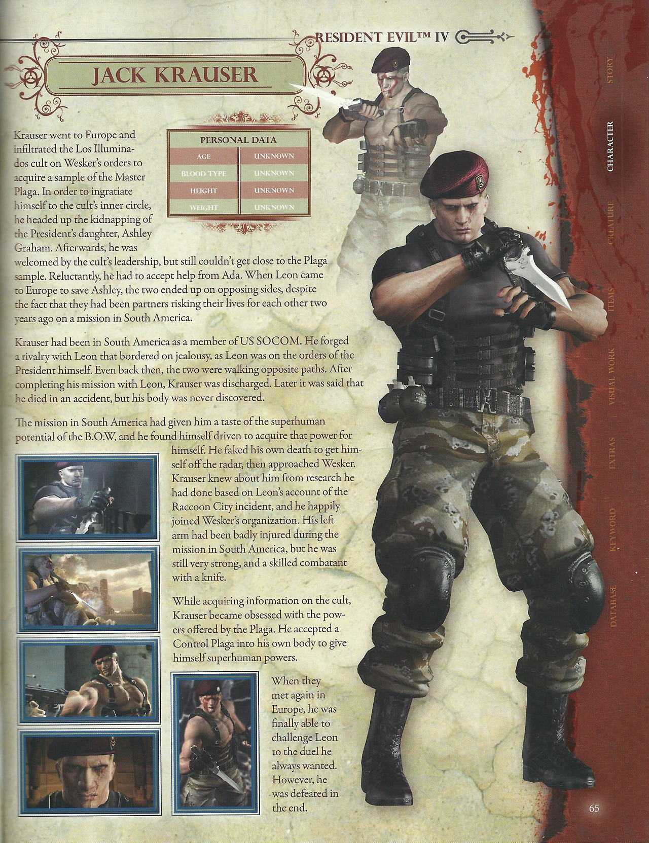 Jack Krauser  Resident Evil Database