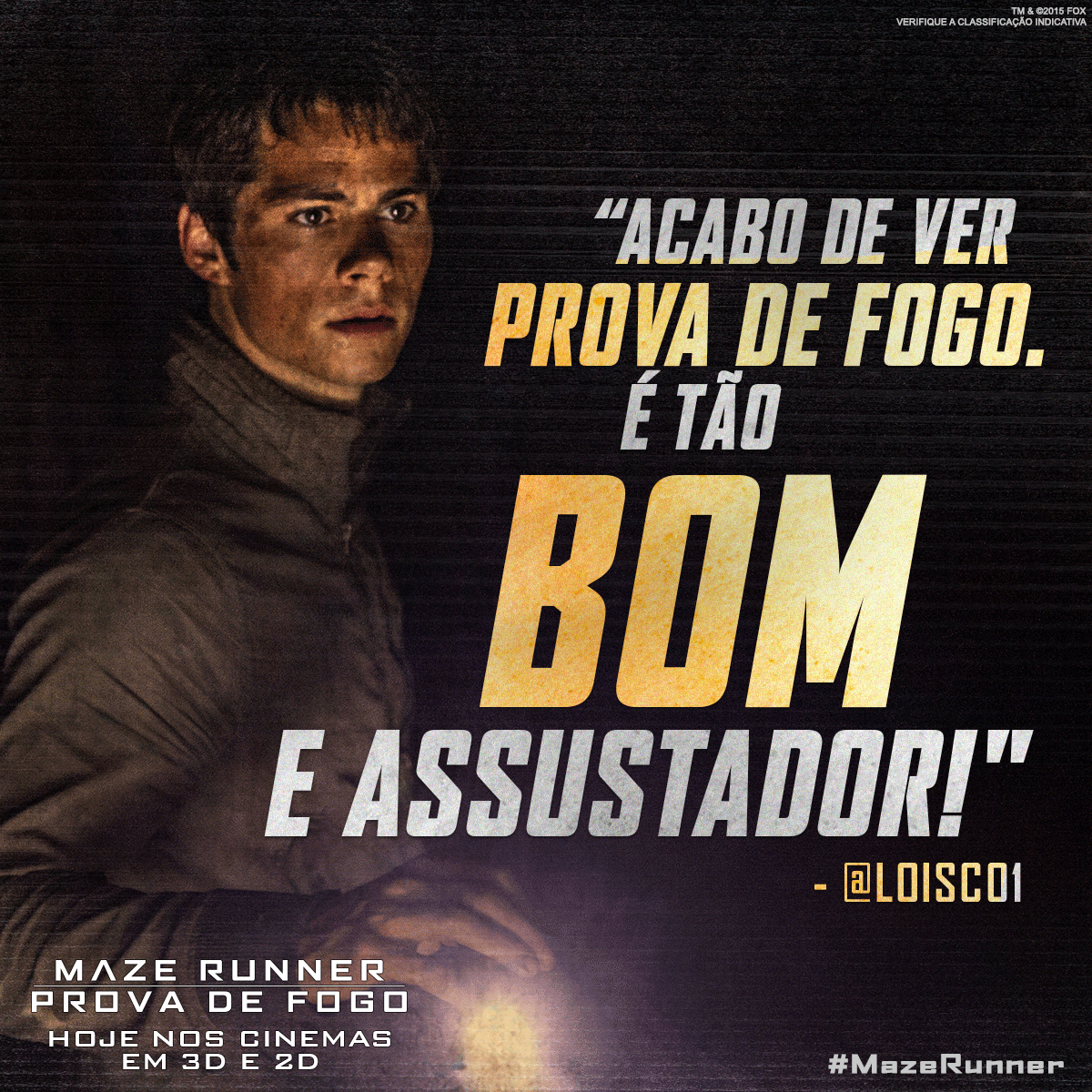 MAZE RUNNER: PROVA DE FOGO, SITE OFICIAL