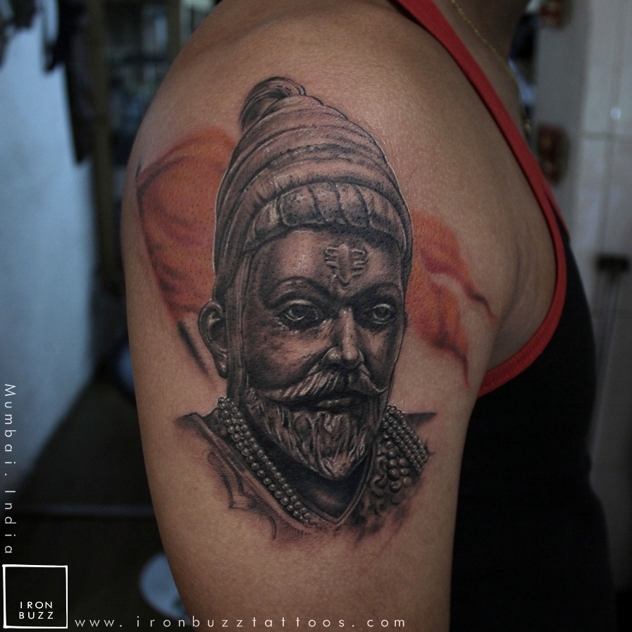 Chhatrapati shivaji maharaj tattoo made @inkfinitetattoostudio nashik  Maharashtra india. #chatrapati | Shivaji maharaj tattoo, Tattoo studio,  Tattoos