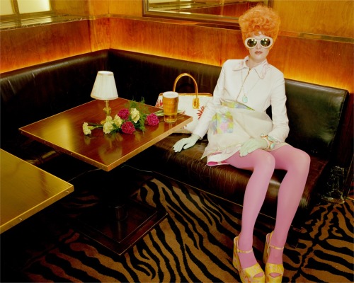 stormtrooperfashion:Sam Rollinson in “Individual Allure” by Miles Aldridge for Vogue Italia, Februar