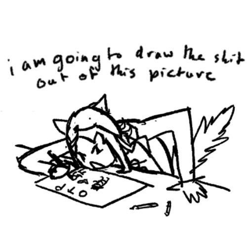 Well I am art blocked as fuck. Have some silly doodles.
