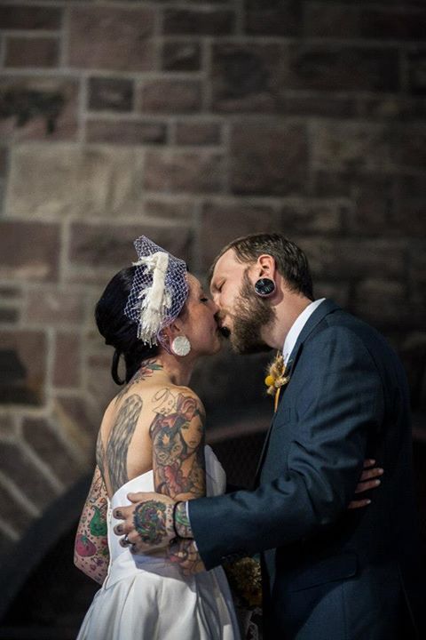 ink-its-art:  I absolutely love this coupleEric &amp; Alisha Cedrone  