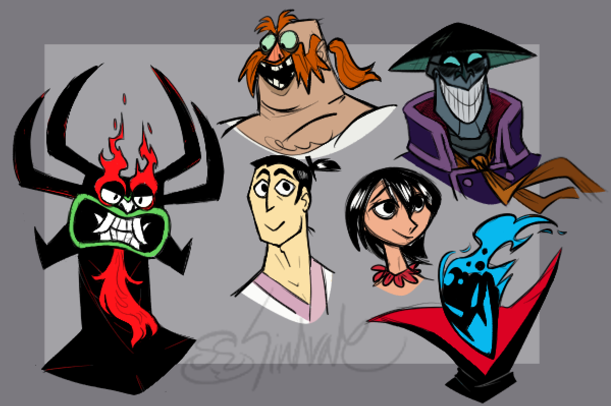 i realized theres like. other characters besides aku that ive,, never tried drawing before now