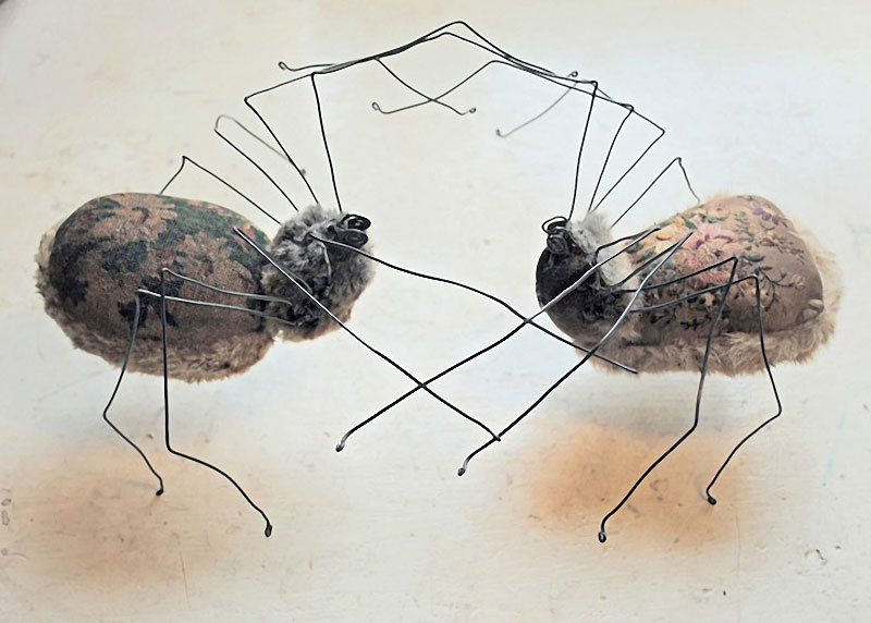 mayahan:  Textile creations using recycled materials by artist Mister Finch based