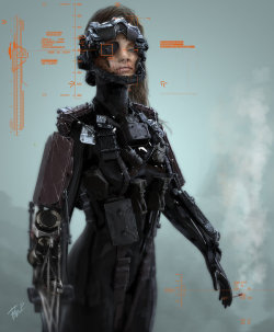 cybernetic-psychosis:  Exo Suit Female Character