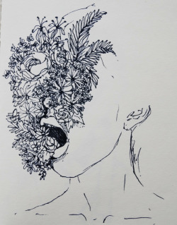 fucked-up-sketches:  a flower does not think