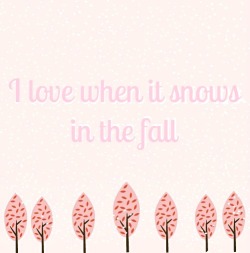 kawaiistomp:  It was snowing where i was for a little while, and i made this but forgot to upload it.