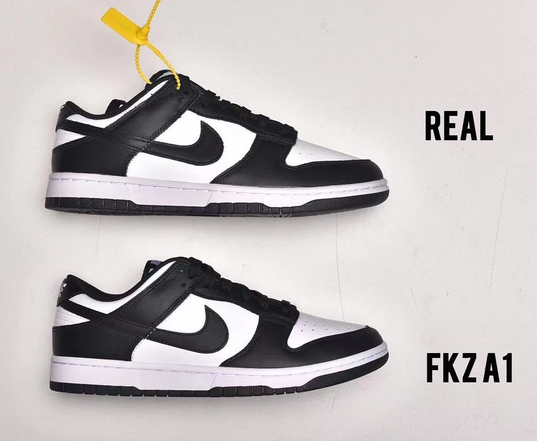 www.flightkickz.com — Nike dunk black and white,Real VS Fkz 👀...