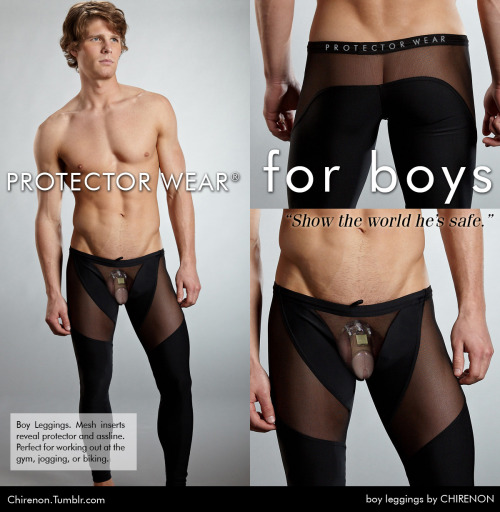 chirenon:  PROTECTOR WEAR for boys. “Show the world he’s safe” with the latest fashions designed to be worn with chastity protectors.