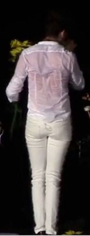 Just Mika’s posterior 