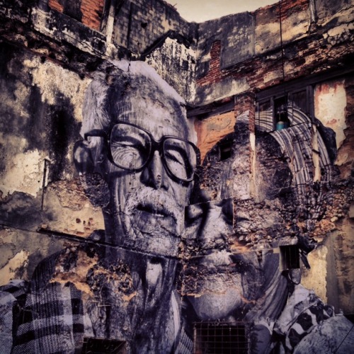 José Parla + JR in Havana, Cuba. Because we&rsquo;re feeling sentimental.