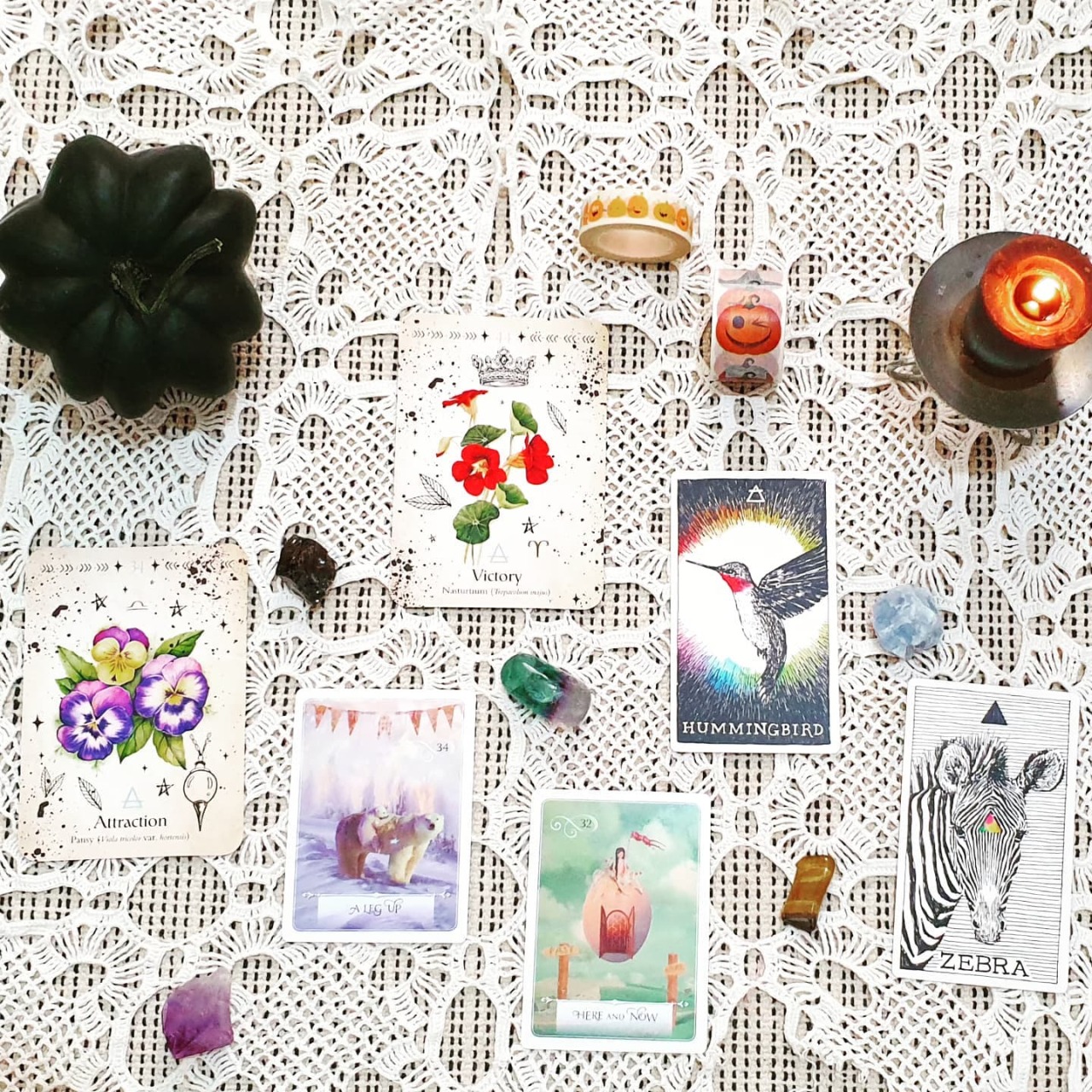 Want to have some guidance for this week so I pulled out a few Oracles and some crystals and did a reading for this week.
It always calms my soul to do a little reading, and Journal about it 🙏🎃❤️
Wrote down some goals for this week and the most...