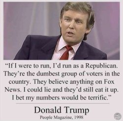 castiel-for-king:  just-for-shit-and-giggles:  mannixxbella:  Well looks like Trump was right about one thing, Americans are jackasses.   and he fucking did, and they fucking did eat every piece of shit that propelled out of his mouth   Trump called his