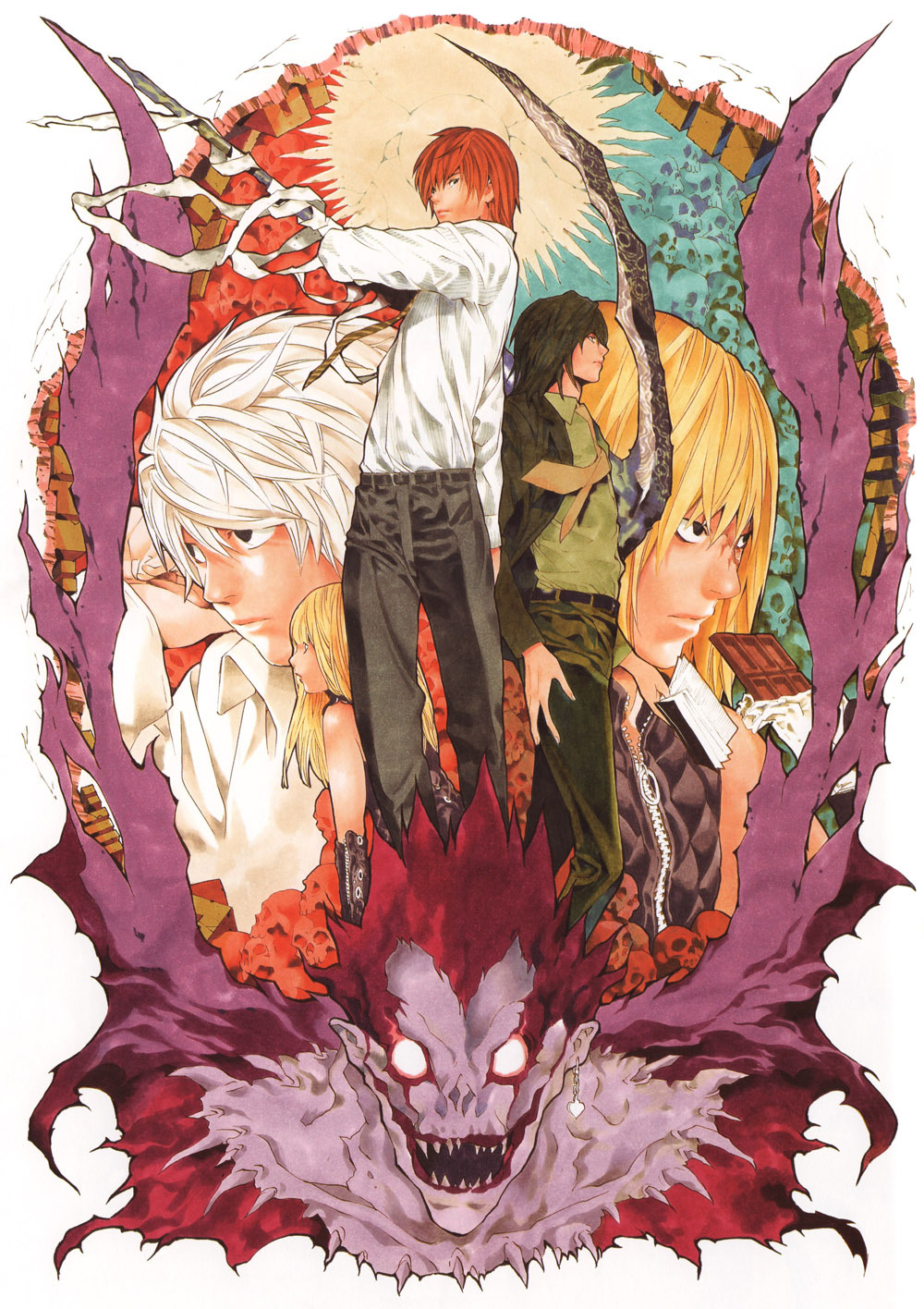 1 : 1.618 ] - bear1na: Death Note - Ryuk and Light Yagami by