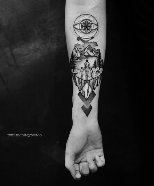 you are my son shine..‍‍ . . #twinmonkeytattoo #tattoo #tattoos #blackwork #tattooart #tattoolife #i