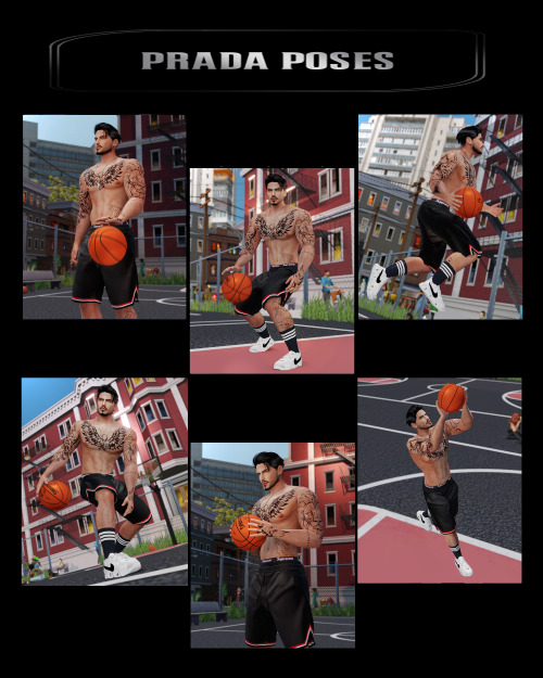 pradaposes:Basketball #1  YOU NEED:Andrew Poseplayer &amp; Teleport Any SimBallT.O.U.D