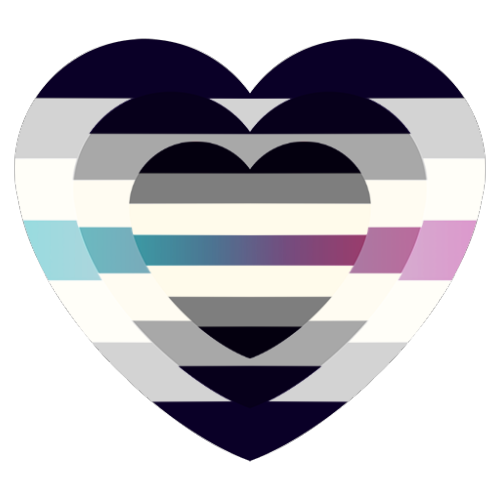 aroaesflags:Agenderflux heart emojis