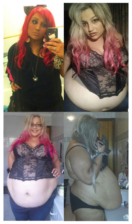 theweightgaincollection:  The amazing Mschunky: the less red hair, the more fat belly