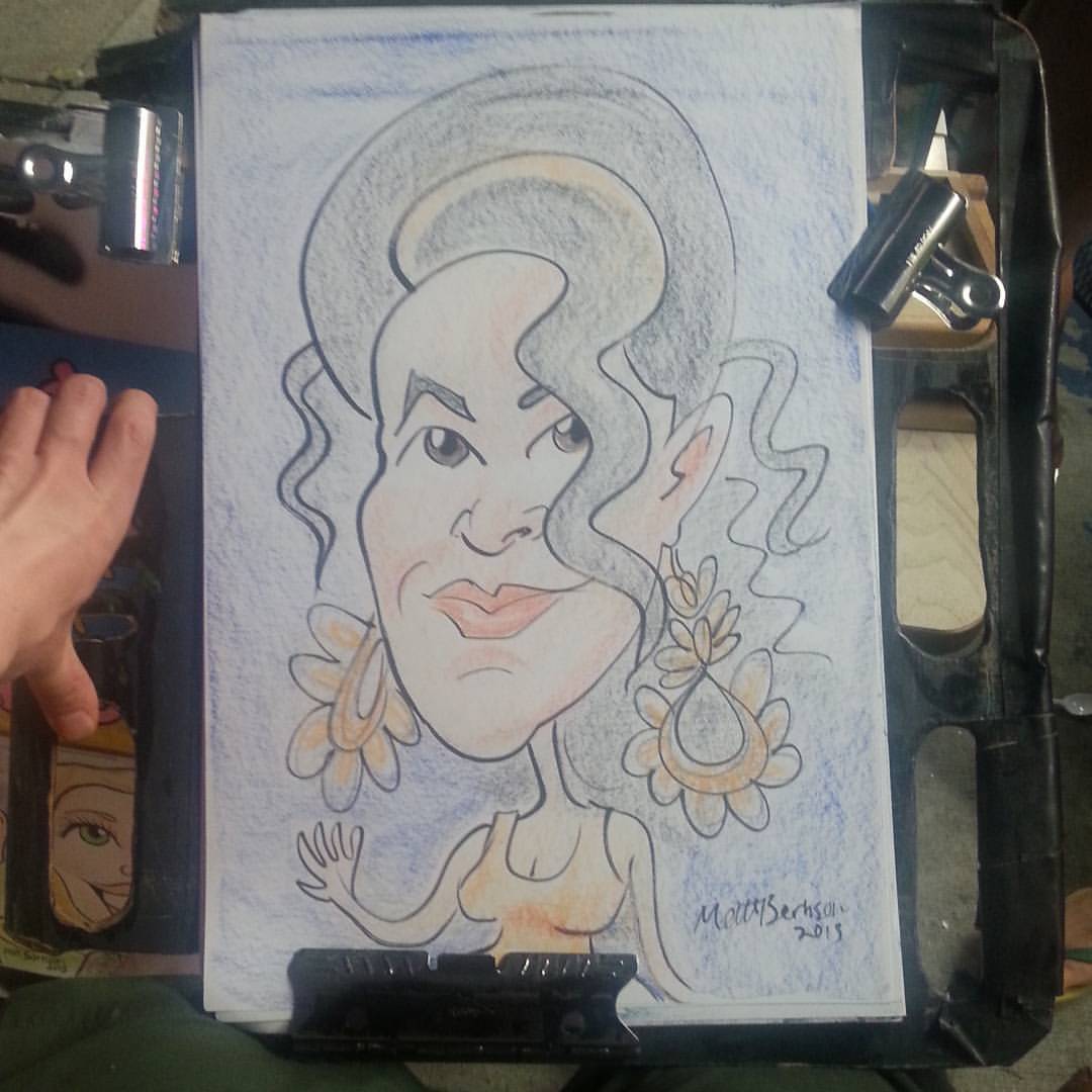 Caricature drawn @dairydelight ! #mattbernson #Caricatures #caricaturist #portrait