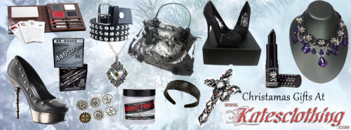 Our Kate’s Clothing ‘Alternative and Gothic Christmas Gift Guides’ are popping up 