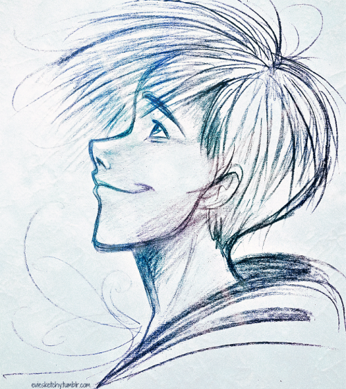eviesketchy:  More doodling from today, Jack Frost, the most deserving of the title “Guardian of Chi