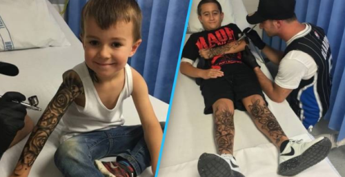 heyblackrose:  deebott:  nefepants:  this-is-life-actually:  This artist is giving free temporary tattoos to sick children 25-year-old New Zealand artist Benjamin Lloyd has  been traveling to hospitals and health centers to temporarily tat up young