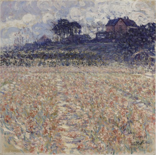 Joseph M. Raphael (USA 1869-1950)Flowering Fields, Noordwijk, Holland (1915)oil on canvas 80 x 80 cm