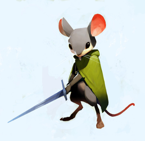 samuelyounart: The Mobbit.  Here’s my entry for the Mouse Warrior Character Design Challenge!