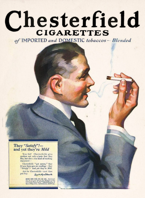 Chesterfield Cigarettes, 1917