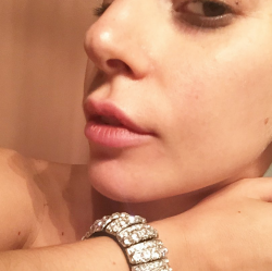 ladyxgaga: @ladygaga: A diamond bracelet OR my fitBit in disguise ?? 💗@ladygaga: Me? Oh I’m not available. Check back later 💋