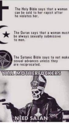 devilchicky210:  aobas-donut-hole:  henryismywaifu:  verta-bae:  cha-raa:  fetishtrash:  funnypicturesposts:  Yall need Satan  HOLY SHIT  Originally posted by dxsobedient [[ ARE YOU KIDDING ME?? ]] [[ SHOW ME PROOF, SHOW ME!! ]]  The Eleven Satanic Rules