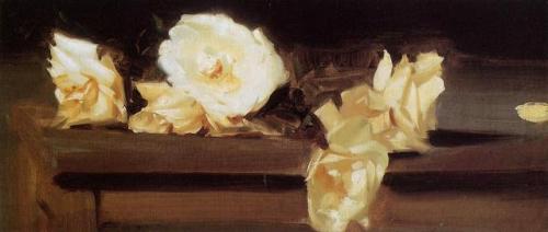 impressionism-art-blog:Roses, 1886, John Singer SargentMedium: watercolor, paper