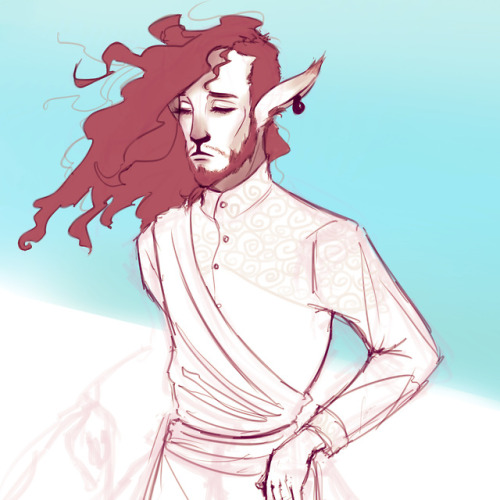 arocalebwidogast: thesewersofparis: gosh ive missed sai [ID: Art of Caduceus Clay from Critical Role