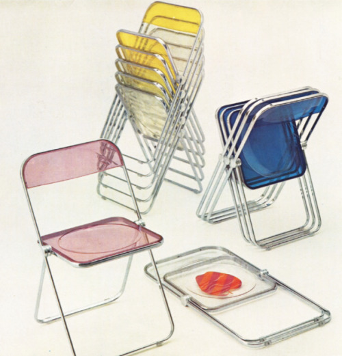 Giancarlo Piretti, Plia Folding and Stacking Chair, 1967.