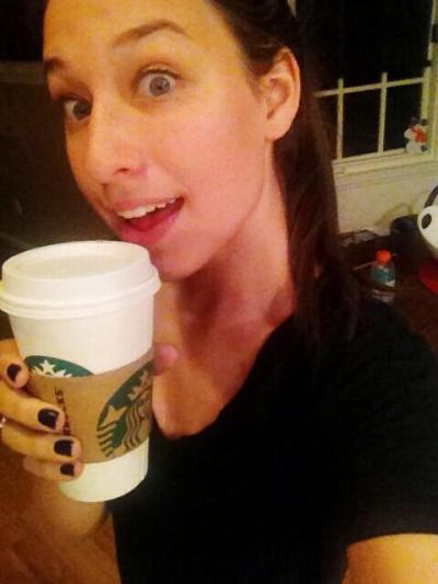 White girl and her pumpkin spice latte: a true masterpiece