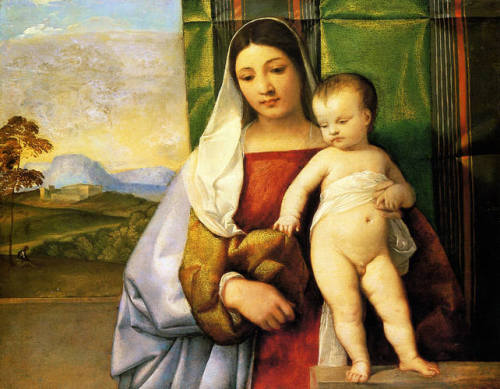 The Gipsy Madonna, 1511, TitianMedium: oil,canvas