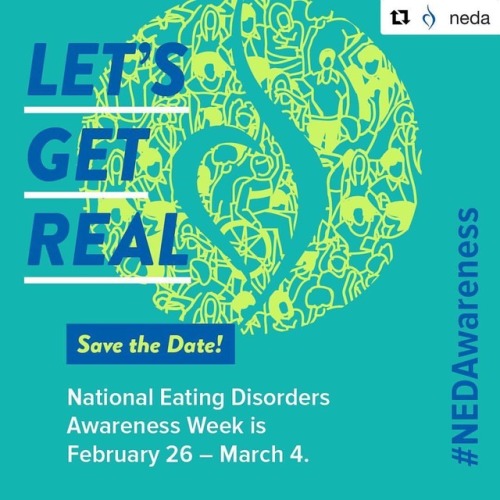 #Repost @neda, this cause is dear to my heart! ・・・ #NEDAwareness Week starts Monday! Join us as we b