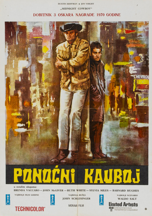 Yugoslav poster for Midnight Cowboy (1969)