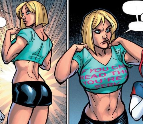 supcrstarr:Power Girl + Outfits in Harley Quinn (2014) Issue 11