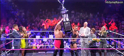 hiitsmekevin:  Your winners of the Dusty Rhodes classic tag team tournament.Finn Balor & Samoa Joe