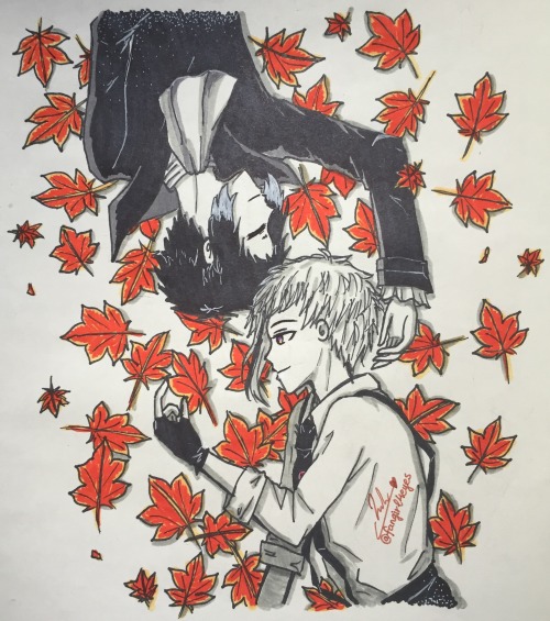 Day 2 of the Shin Soukoku Week 2021! +Title: Autumn is near+Prompts: N4 + G3 [sleep &amp; autumn lea