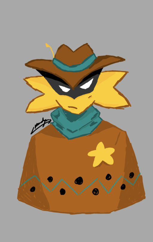 Sketch Or Final? My Attempt At Starlo From Undertale Yellow - At 13