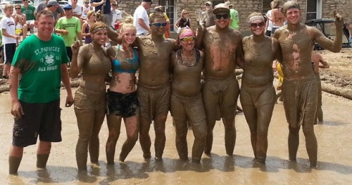 Winners of n=mud volleyball