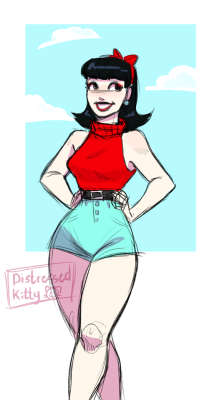 distressed-kitty:more pinup practice! this