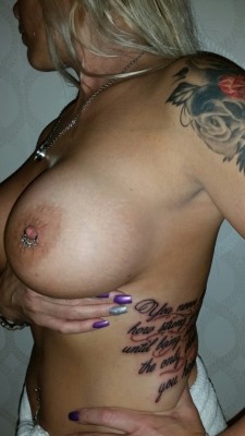 mmpiercing:  My sexy hot Wife got som more ink and new jewlery for her nipples yesterday☺ What do you tink?