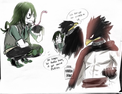 nadaboodraws:  Sketches of Villain Class 1-A. I’m still making some rough ideas for Jirou and Todoroki.   What do you guys think?