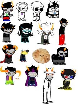 gigapausestuck:   An AU where everyone is sprite edits. “Gigapausestuck”. Sprites came from: john: jaxarum  rose/dave: kantoxic  jade: calling-all-cumberbitches  Karkat: thespookycupcake  terezi: unhealthyaddictions  gam: strangelyobsessedwithstuff