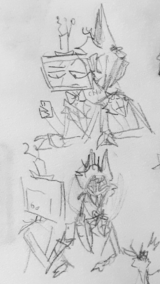 Some Really Shitty Doodles Of Radiostatic.
